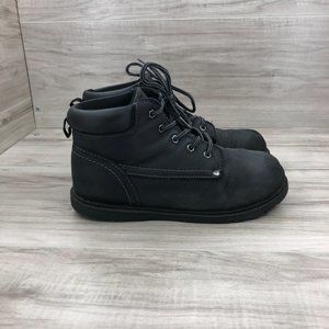 Brahma Ankle Boots Kids Youth 4 Black Lace Up